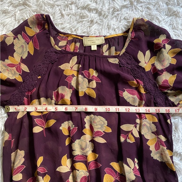 2/$20 ANTHROPOLOGIE Moulinette Soeurs Silk Top size 4 - Picture 7 of 11